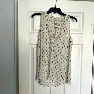 Joie anchor print silk top